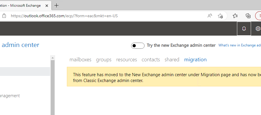 (Hybrid) Migration Endpoint, Account credentials ändern