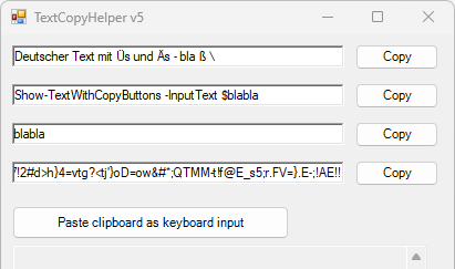 Tool: TextCopyHelper (inkl. virtueller Tastatur)
